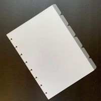 Separadores Personalizados A5 Transparentes Esmerilados con Pestañas, Páginas de Índice de Plástico Transparente para Planificador