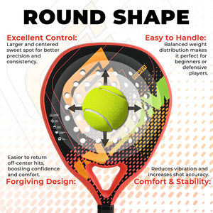 Raqueta de Tenis INSUM, Raqueta de Padel, Raqueta de Fibra de Vidrio para Principiantes Serie POWER - Product Image 5