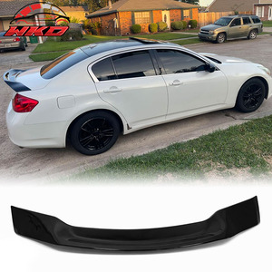 Convient pour INFINITI G37 G25 Q40 2009-2013 Aileron de coffre style R Noir brillant - Product Image 1