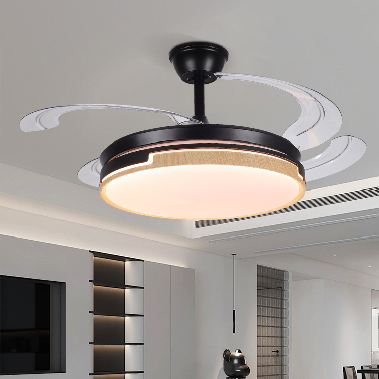 New Fan Lamp Creative Bedroom LED Ceiling Fan Light Energy Saving Living Room Ceiling Fan Lamp for Summer Home Use Lighting