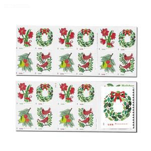 <span class=keywords><strong>Timbres</strong></span> Postaux États-Unis : Achetez <span class=keywords><strong>en</strong></span> <span class=keywords><strong>Ligne</strong></span> – Livre de Collection de <span class=keywords><strong>Timbres</strong></span> <span class=keywords><strong>et</strong></span> Autocollants Postaux États-Unis pour l'Année 2025 – Thème Joyeux Noël - Product Image 4