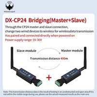 Módulo de Comunicación Inalámbrico Bluetooth DX-CP24 a Convertidor RS485, Convierte de Cableado a Inalámbrico, Compatible con el Protocolo Modbus para Dispositivos