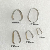 Bijoux faisant des résultats grand pendentif colle sur bélières en acier inoxydable charme caution pour chaîne collier