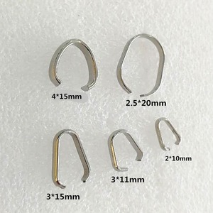 Hallazgos para hacer joyas, pegamento colgante grande en las fianzas, amuleto de acero inoxidable para collar de cadena - Product Image 4