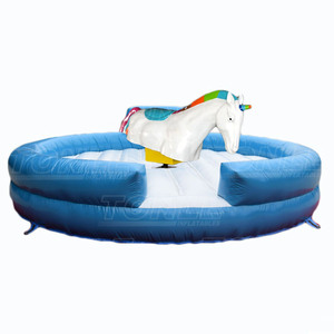 Fabrik preis maßge schneiderte aufblasbare mechanische Rodeo Einhorn Fahrt/Rodeo Pferd Maschine zu verkaufen - Product Image 1