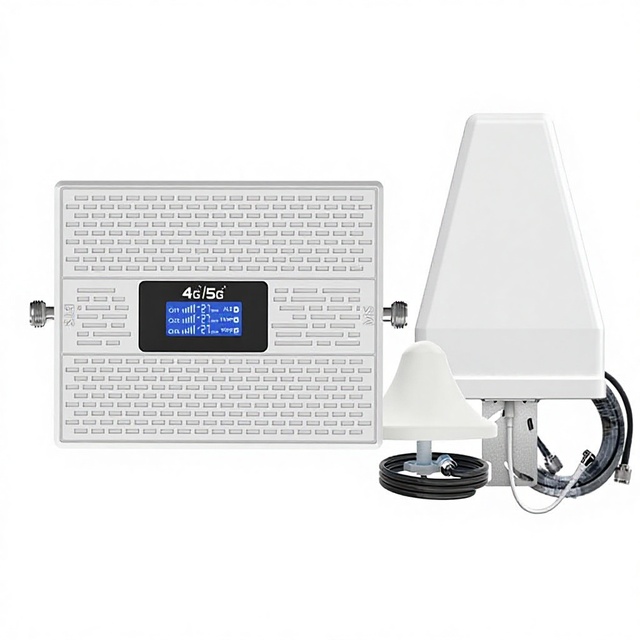 New Mobile Phone Signal Amplifier 4G/5G Enhances Reception with 200-500 Sqm Coverage and Indoor/Outdoor Antennas