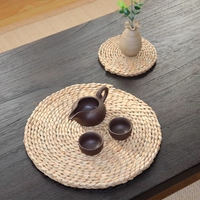 Chargeurs en rotin napperons ronds osier tissé naturel tressé tapis de Table ensemble cuisine décor antidérapant sous-verres
