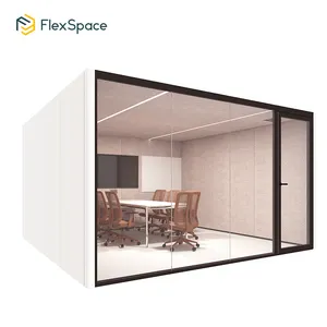 Flexspace2024新しい工場OEM品質のオフィスキューブルームルームアコースティックポッドオフィスレコーディングブース会議ポッドCE付き