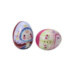 Các Nhà Sản Xuất Bán Buôn Các loại Sô Cô La Kẹo <span class=keywords><strong>Cookie</strong></span> Quà Tặng Đóng Gói Tinplate Phục Sinh Trứng Hình Tùy Chỉnh Màu Sắc Màn Hình In <span class=keywords><strong>Tin</strong></span> - Product Image 2