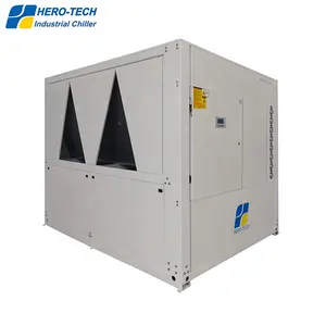 산업 물 냉각기 공기 팬 냉각 유형 스크롤 물 냉각기 50HP 150KW 냉각 용량 7 + 모니터링 및 보호