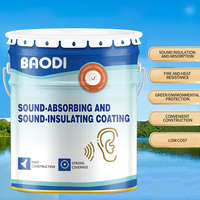 Revêtement insonorisant et absorbant le son, résistant au feu et à la chaleur, sans formaldéhyde, peinture murale écologique verte pour la réduction du bruit