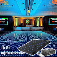 Pista de Baile Magnética Inalámbrica Digital LED Impermeable, Resolución 8x8, Control de Sonido DMX512, Vidrio Templado para Clubes y Bodas