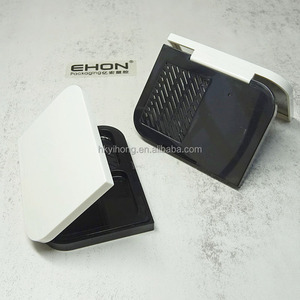 Unique Shape <b>Plastic</b> Makeup Compact Powder Case with Two-Sided <b>Mirror</b> for Puff Customized Color Wholesale - Product Image 3