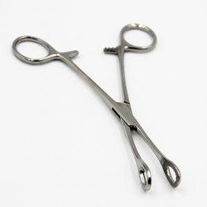 Venta al por mayor a precio económico: Odontomed 2011, Pinzas de esponja mini Forester de acero inoxidable con certificación CE, herramientas de perforación corporal ranuradas de alta calidad. - Product Image 1