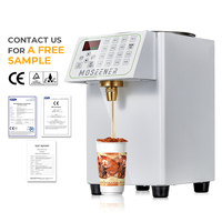 Distributeur de jus en acier inoxydable certifié CE MOSEENER pour thé au lait à bulles, sirop, 110/220V, distributeur de sirop