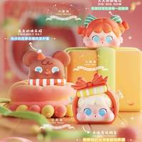 Vente en gros de figurines authentiques QOQO I Have a Wish MINIFACE Mini Bean Blind Box, figurines mignonnes à collectionner, jouets en PVC Kawaii pour porte-clés