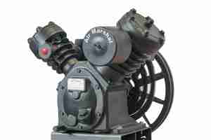 Tête de compresseur d'air à deux étages, bloc de compresseur à piston robuste pour systèmes d'air comprimé industriels - Product Image 6