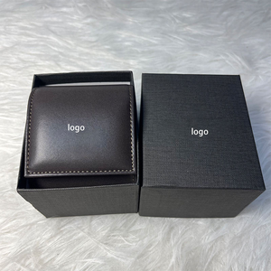 Étui à montre de luxe marron à fente unique, directement de l'usine, étui de voyage portable pour montre avec logo personnalisé, boîte à montre de marque de haute qualité - Product Image 5