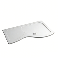 Base de douche SMC sur mesure, bac de douche moderne irrégulier, antidérapant, étanche, résistant aux UV, anti-moisissure, facile à nettoyer, haute résistance aux intempéries