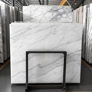 Marmer Guangxi Putih Cina Grosir, Batu Alam Poles untuk Lantai, Meja, Tangga, Ubin Batu - Product Image 1