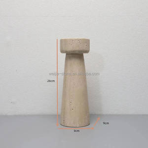 شمعدان كرة عربية رمضانية مبخرة خشبية رخامية من الحجر الجيري شمعدان - Product Image 2