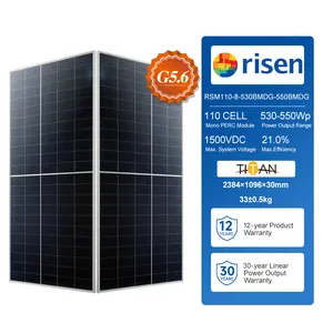 Risen Titan Halb zellen Mono 530W 535W 540W 545W 550W Bifacial PERC MONO BIPV Solar panel