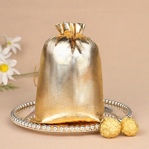 Wholesale Custom Luxury <b>Small</b> Eco-Friendly Durable Satin Jewelry <b>Bag</b> Drawstring Screen-printed logo Suitable for Gift-giving - Product Image 6