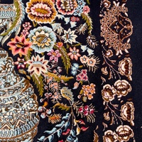 Vas Bunga Vintage Permadani Tenun Hiasan Dinding Gaya Persia Dekorasi Rumah Grosir Persegi Panjang dengan Rumbai 50*80cm