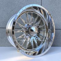 Maßgefertigte Geschmiedete Polierte 6061-T6 22x12 Felgen für Chevrolet Ford Dodge Ram2500 GMC