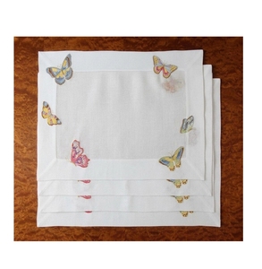 Ensemble de sets de table et serviettes en coton brodés à la main, motif poisson corail, pour mariage traditionnel, vente en gros personnalisée, décoration de table pour la maison et les restaurants - Product Image 1