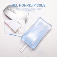 Tapis de souris gaming Sanxing personnalisé en gel transparent résistant à l'eau avec repose-poignet en forme de glace pour la maison et le bureau