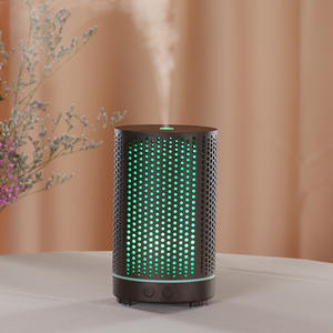 Diffuseur d'arômes ultrasonique 200 ml, humidificateur à lumière LED effet bois pour la maison, le bureau et l'utilisation sur le bureau - Product Image 1