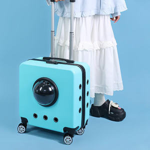 Stokta evcil hayvan sırt çantası torba, Pet seyahat taşıyıcısı Pet seyahat bavul tekerlekler ile 2025 yeni Model - Product Image 1