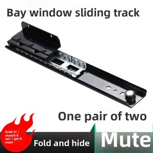 Rail de guidage coulissant rétractable invisible en alliage zingué pour extension de bureau, fenêtre ou plateforme - Product Image 6