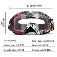 Nouvelles lunettes de motocross Lunettes de soleil de moto Homme Masque VTT Quad Protection contre le vent Ski Cyclisme Course Lunettes tout-terrain