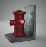 Serre-livres personnalisé en polyrésine souvenir bouche d'incendie