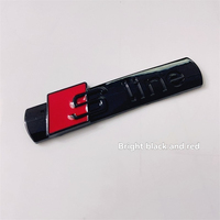 Emblemas Adhesivos 3D de Aluminio Cromado Línea S para Coche, Logotipo Lateral sin Perforación para Audi A3 A4 A5 A6 A7 A8 Q3 Q5 Q7 al por Mayor