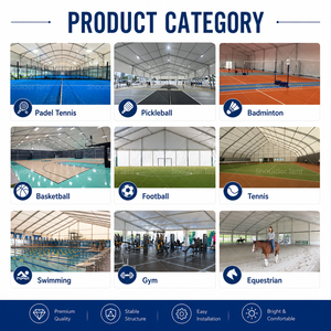 Carpa para Cancha de Tenis al Aire Libre, Duradera, Espaciosa, de Gran Resistencia, Cubierta para Cancha de Tenis y Pádel, Carpas Deportivas de Aluminio - Product Image 5