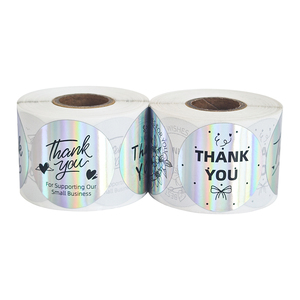 Cá Nhân Cảm ơn bạn dán cho thẻ kinh doanh đầy màu sắc và cảm ơn bạn ghi chú - Product Image 4