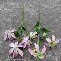 LO-624 Großhandel Langlebige Rosa Seiden-Kunstblumen Künstliche Lilien Tulpen Orchideen Dekorative Blumen für Muttertag Abschlussfeier