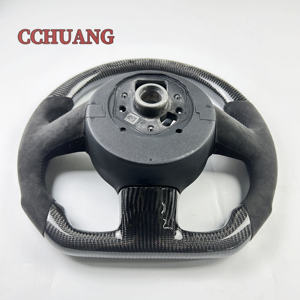 Volante de fibra de carbono Real personalizado para 2015 2016 <span class=keywords><strong>2017</strong></span> 2018 <span class=keywords><strong>Audi</strong></span> R8 <span class=keywords><strong>TT</strong></span> <span class=keywords><strong>Interior</strong></span> de coche de fibra de carbono - Product Image 6