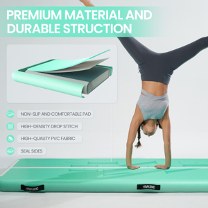 Tapis de yoga en PVC antidérapant avec logo personnalisé, impression UV, écologique, 10*3.3ft, épaisseur 10cm, double couche GM02 - Product Image 5