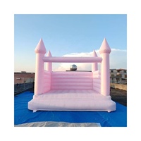 Château gonflable commercial extérieur en PVC personnalisé en usine, avec toboggan et trampoline, marque QY, 4x4M, fabriqué en Chine, vente chaude