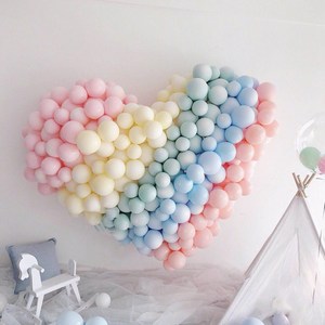 10 pouces (100 pièces/sac) Macaron ballons mariage <span class=keywords><strong>anniversaire</strong></span> toile de fond Latex ballon décoration - Product Image 1