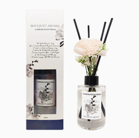 Diffuseur de parfum d'intérieur de luxe Lovsens avec bâtonnets en rotin, ornement décoratif et désodorisant