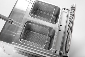 Équipement de cuisine commerciale, armoire de cuisson occidentale, corps en acier inoxydable de qualité alimentaire, <span class=keywords><strong>friteuse</strong></span> à <span class=keywords><strong>gaz</strong></span> à double cylindre 8+<span class=keywords><strong>8L</strong></span> rapide - Product Image 5