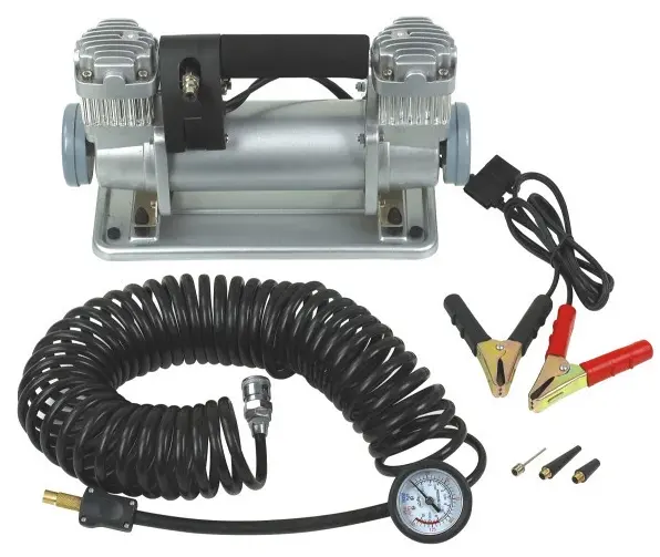 Twin motor heavy duty air compressor,12v air pump,car tire inflator YD-700