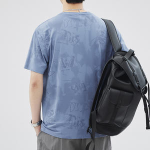 T-Shirt Estiva da Uomo Emperor Paul in Nylon a Maniche Corte, Sottile, Vintage, Antibatterica, ad Asciugatura Rapida, Casual, Stile Street, Collo Ampio - Product Image 3