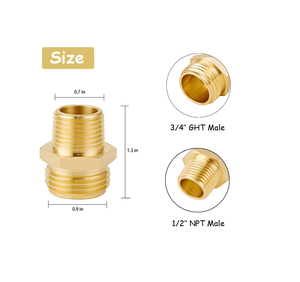 Vanne d'incendie en laiton de 1 1/2 et 2 1/2 pouces, type d'angle, vanne de raccordement pour applications générales, alimentation hydraulique pour média de base - Product Image 5