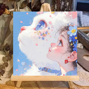 Pintura por Números para Niños, Kit de Pintura por Números DIY 20x20cm sin Marco con Pinceles y Pinturas No Tóxicas para Niños Principiantes - Product Image 2